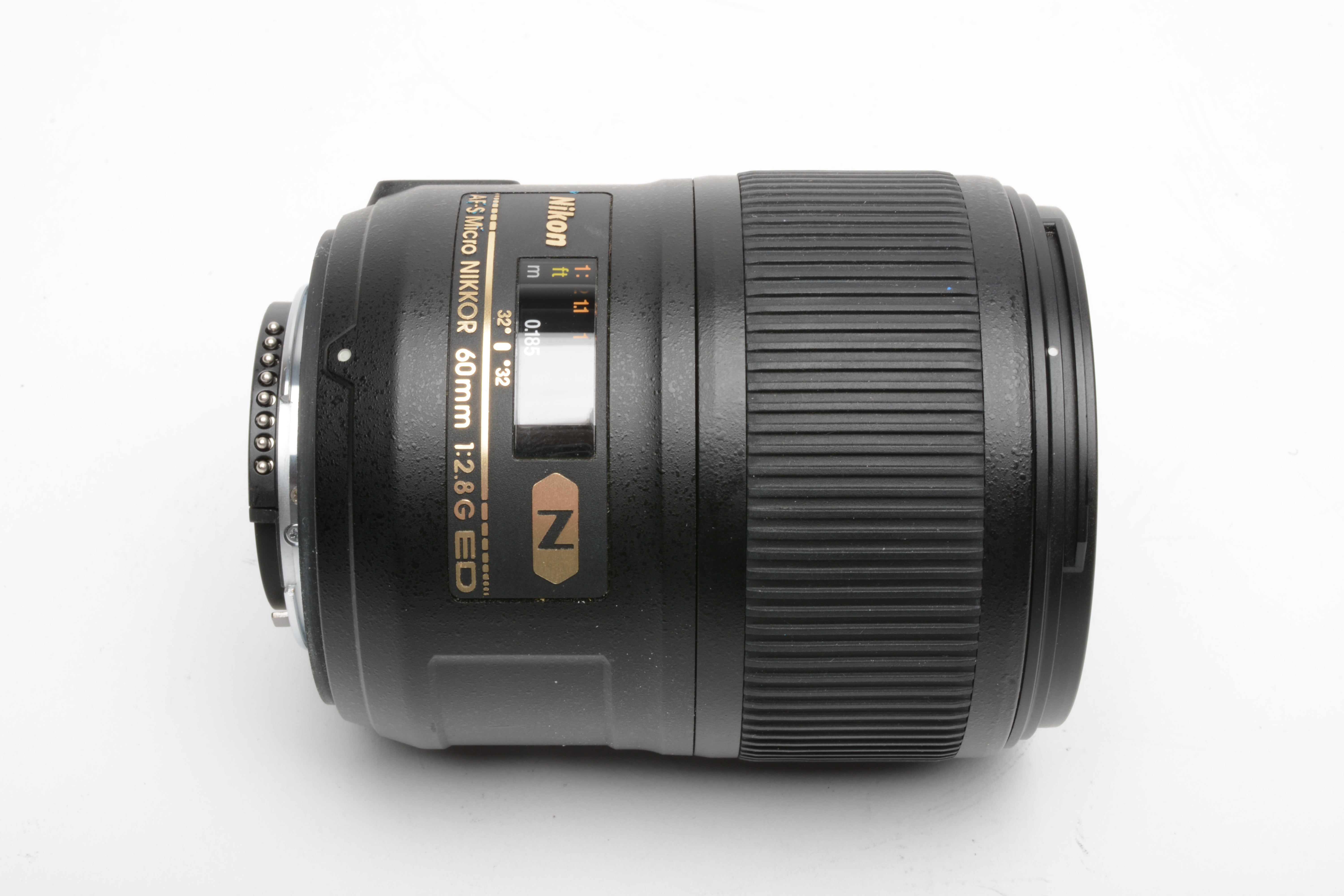 Nikon AF-S Nikkor 60mm f2.8G ED N micro lens, Mint-, USA + UV