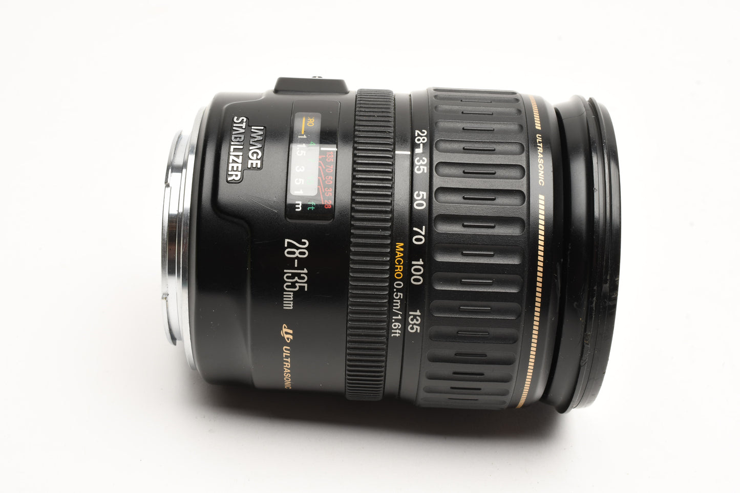 Canon EF 28-135mm f3.5-5.6 IS USM zoom lens, caps, tested, good!