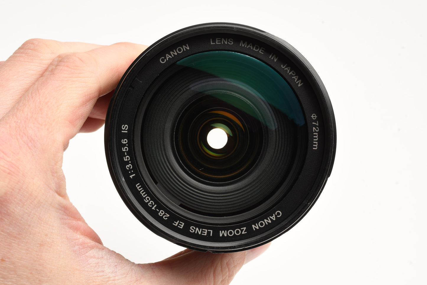 Canon EF 28-135mm f3.5-5.6 IS USM zoom lens, caps, tested, good!