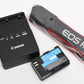 Canon EOS R5 Mirrorless body, batt+charger <5 Acts! New - Never Used