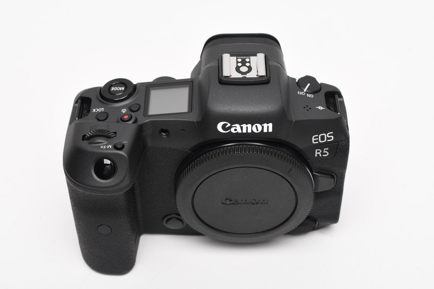 Canon EOS R5 Mirrorless body, batt+charger <5 Acts! New - Never Used