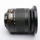 Nikon AF-P Nikkor 10-20mm f4.5-5.6G DX VR zoom lens, caps + UV, clean