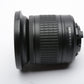 Nikon AF-P Nikkor 10-20mm f4.5-5.6G DX VR zoom lens, caps + UV, clean