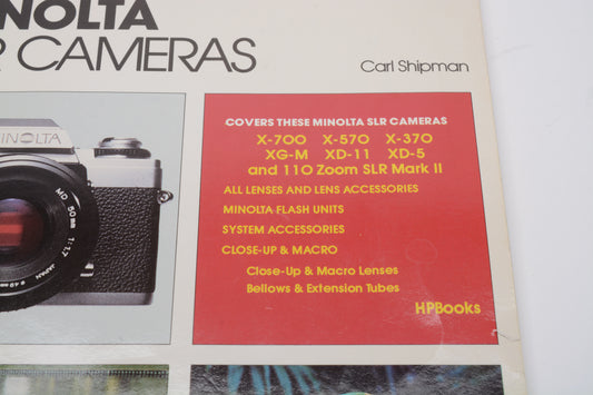 How to Select & Use Minolta SLR Cameras by Carl Shipman - Stiffened Paperback