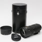 Nikon Nikkor AF 80-200mm f2.8D Telephoto zoom lens, caps, case, hood, sharp!