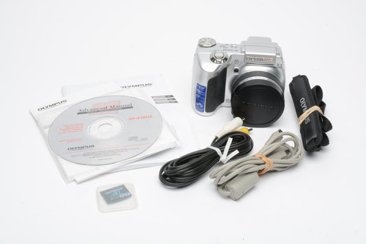 Olympus SP-510 UZ 7.1MP Digital Point&Shoot, 1GB XD, manual+CD, Tested