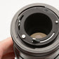 Vivitar 200mm f3.5 Auto Telephoto Camera Lens for Canon FD, caps, sky, case