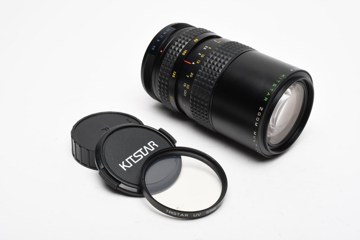 KitStar 80-200mm f4.5 zoom lens, caps, Pentax PK Mount, UV, Tested