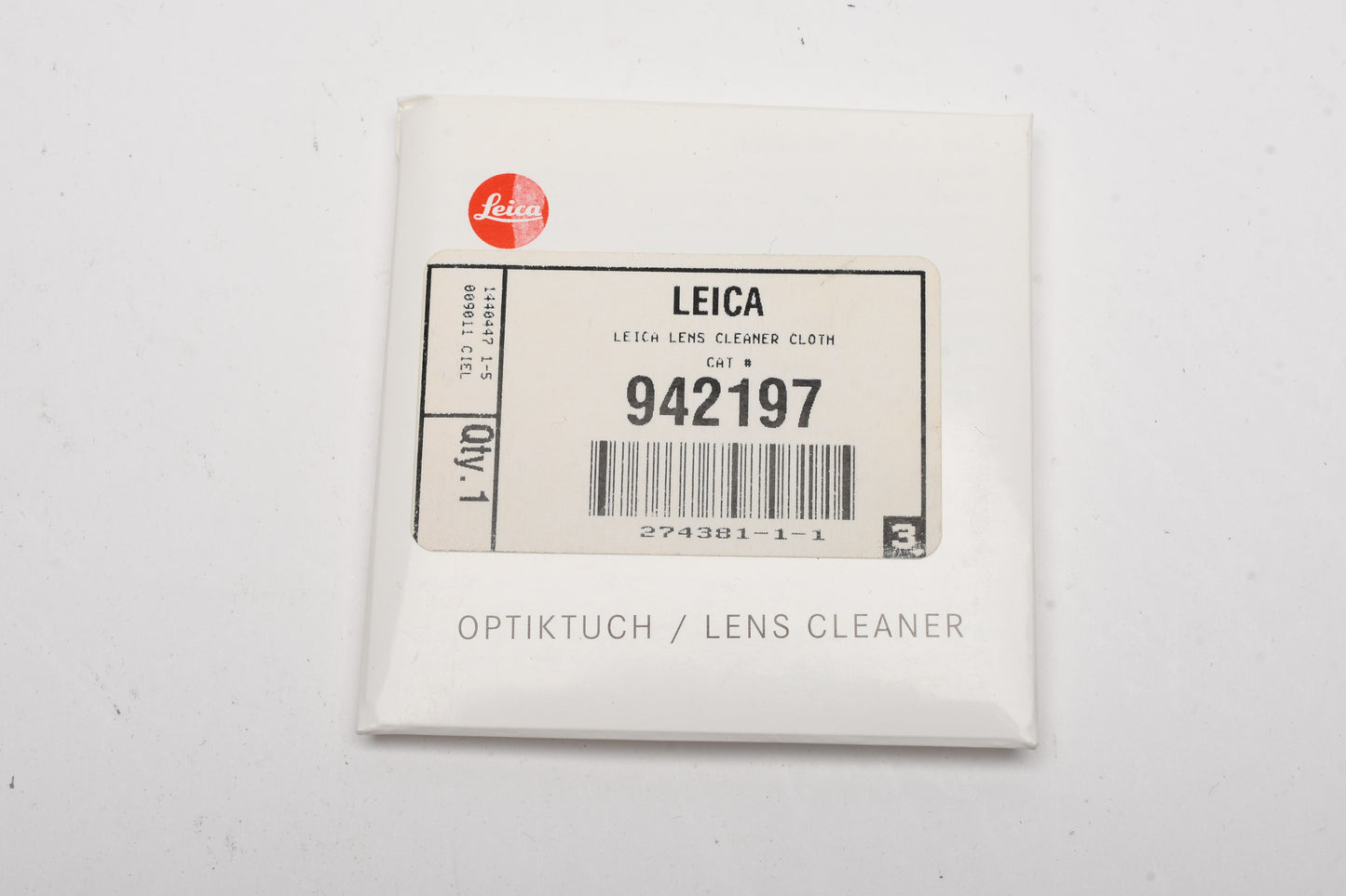 Leica Micro Fiber lens cleaning cloth #942197, New