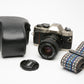 Nikon FM-10 35mm SLR w/35-70mm f3.5-4.8 zoom lens, cap+strap+case, Clean!