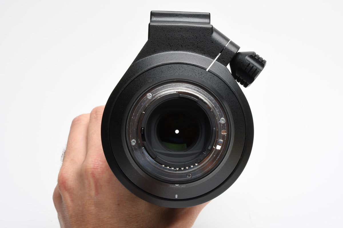 Tamron SP 150-600mm f5-6.3 USD Di VC Zoom, Nikon F, w/Hood, Caps, Collar, Great!