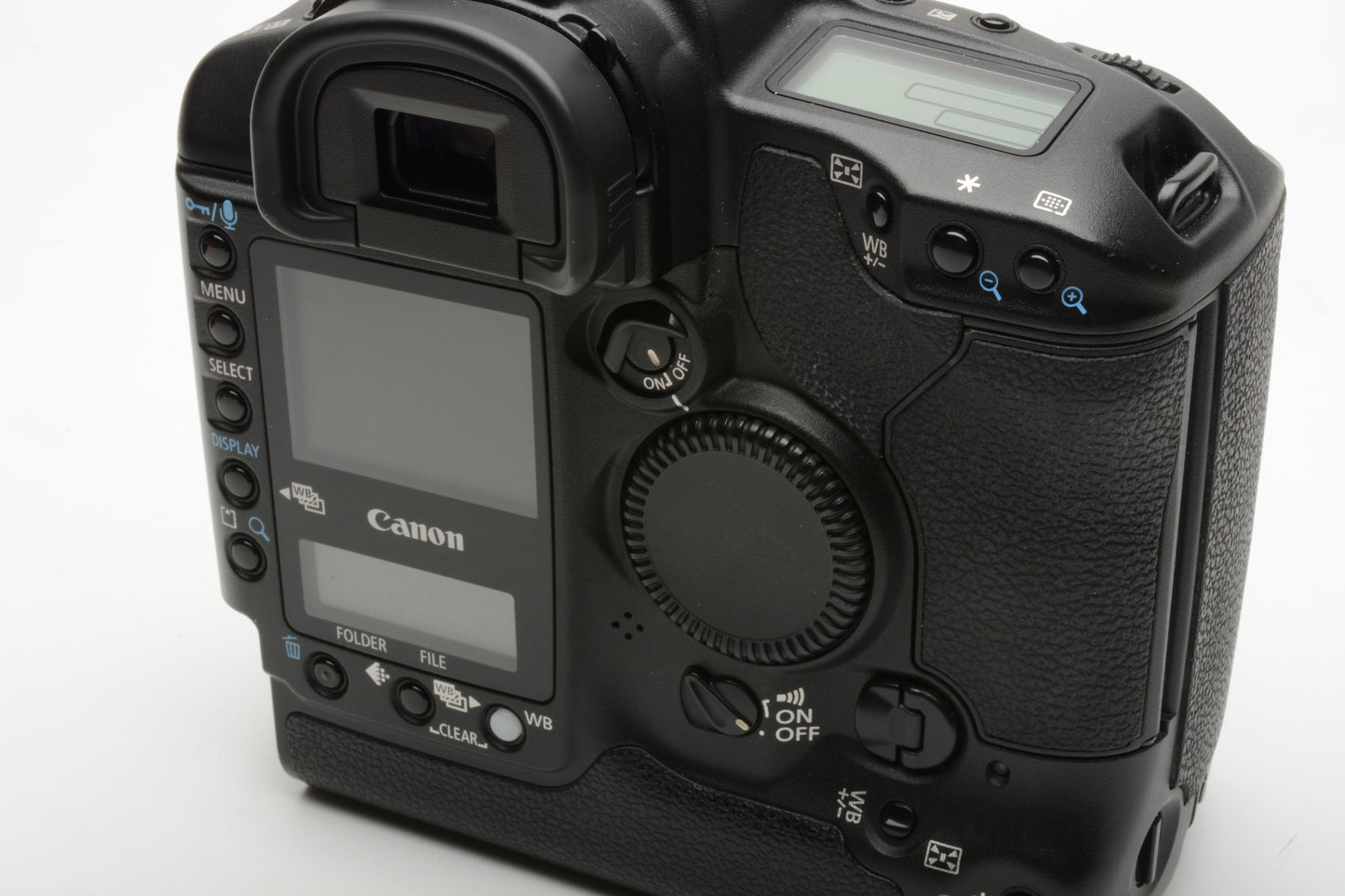 Canon EOS-1D Mark II DSLR Camera Body, batt, AC adapter charger, VERY clean