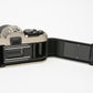 Nikon FM-10 35mm SLR w/35-70mm f3.5-4.8 zoom lens, cap+strap+case, Clean!