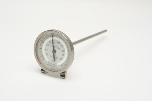 Weston Stainless Steel Dial Photographic Thermometer 1.5" #2265, Clean