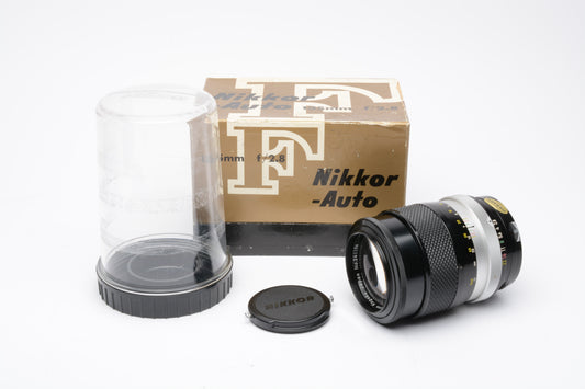 Nikon Nikkor-Q Nippon Kogaku 135mm f2.8 Non-AI portrait lens, clean & sharp, Boxed