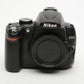 Nikon D5000 DSLR Body, Batt+charger+strap+manuals Only 33K Acts