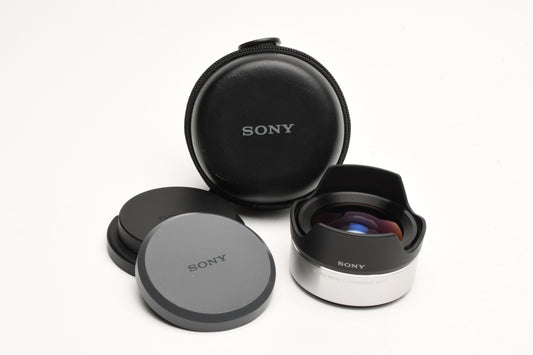 Sony VCL-ECU1 lens w/Caps and fitted case, Mint-