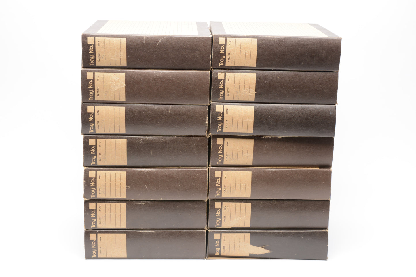 14X for Sawyers GAF Rotary Carousel 100 trays (black) in cardboard sleeves