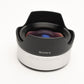 Sony VCL-ECU1 lens w/Caps and fitted case, Mint-