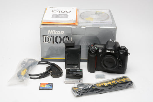 Nikon D100 6.1MP DSLR Body, Boxed,