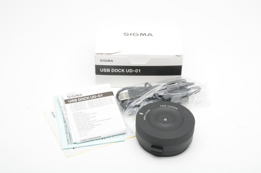 Sigma USB Dock UD-01 EO for Canon, complete w/USB cables, Instructions, Boxed