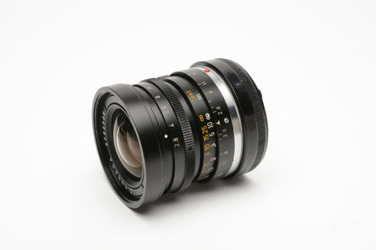 Leica Elmarit 28mm f2.8 2nd E48 Model Canada Leica M Mount lens+caps *Read