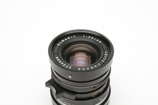 Leica Elmarit 28mm f2.8 2nd E48 Model Canada Leica M Mount lens+caps *Read