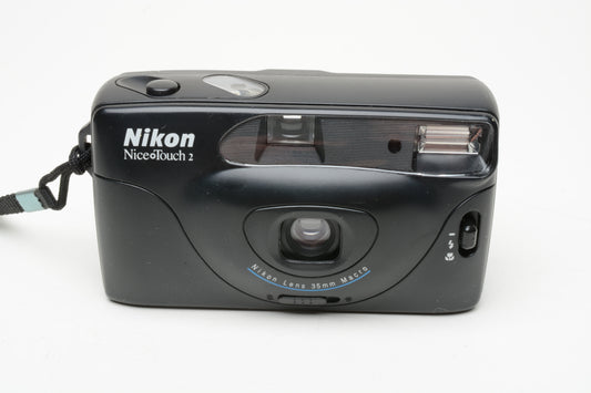 Nikon 35mm Point&Shoot Nice Touch 2 Focus Free 35mm camera, tested, nice