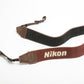 Nikon quality 1.5" wide camera strap (Burgundy), nice & clean