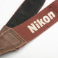 Nikon quality 1.5" wide camera strap (Burgundy), nice & clean