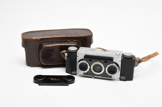 Stereo Realist David White 35mm F3.5 Stereo Camera, Case+Cap, Tested, Great!