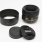 Nikon AF-S Nikkor 50mm f1.8G prime lens, Mint-, USA, hood, caps