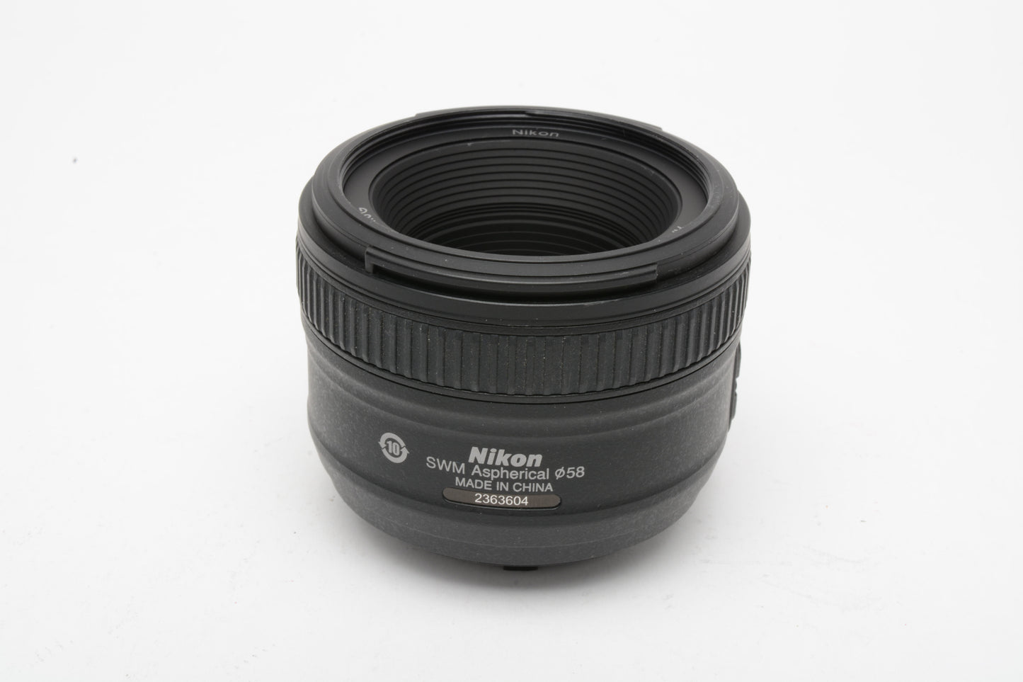 Nikon AF-S Nikkor 50mm f1.8G prime lens, Mint-, USA, hood, caps