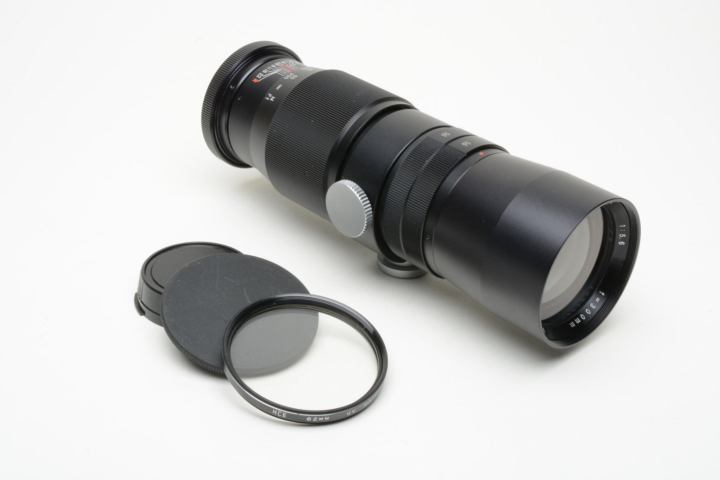 Vivitar 300mm f5.6 Telephoto lens, caps, T-Mount for Canon FD Mount