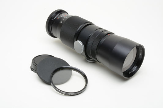 Vivitar 300mm f5.6 Telephoto lens, caps, T-Mount for Canon FD Mount