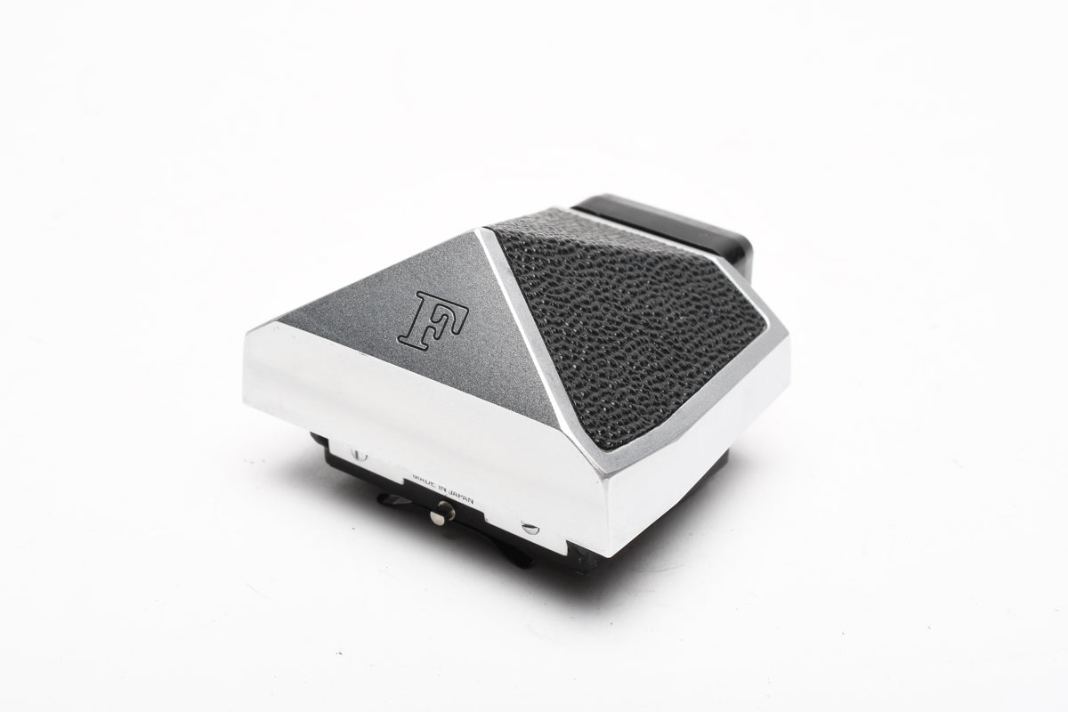 Nikon F Eye Level Finder Viewfinder Standard Prism Chrome w/Case, Very clean