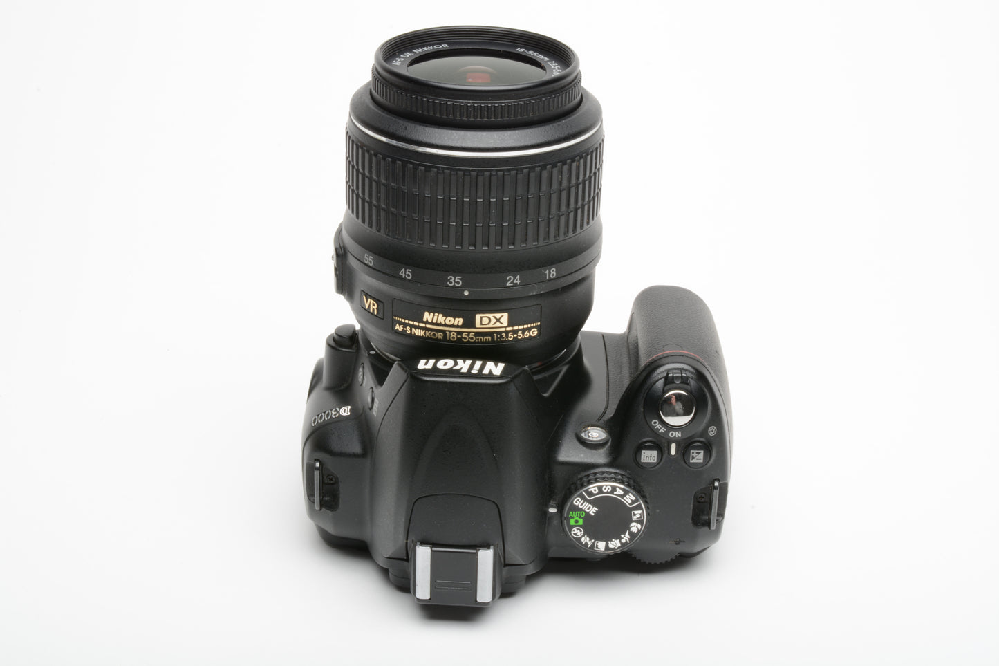 Nikon D3000 DSLR w/Nikkor AFS 18-55mm f3.5-5.6G VR, batt+charger Only 6080 Acts!
