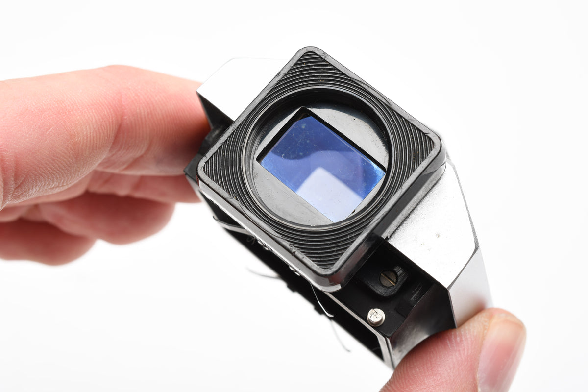 Nikon F Eye Level Finder Viewfinder Standard Prism Chrome w/Case, Very clean