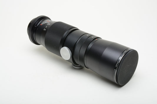 Vivitar 300mm f5.6 Telephoto lens, caps, T-Mount for Canon FD Mount