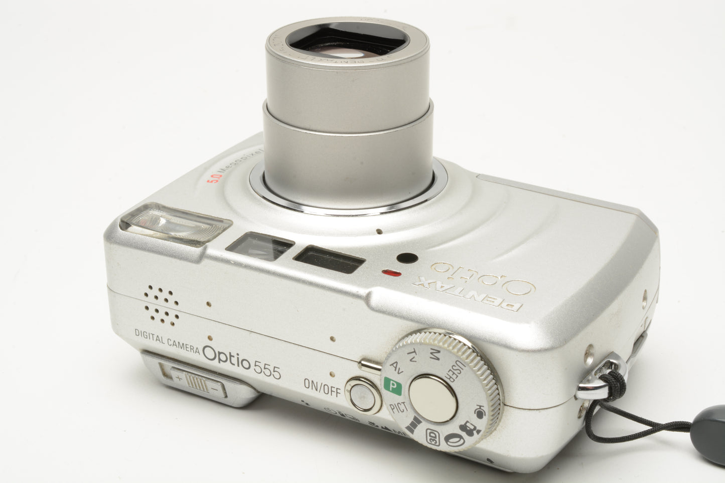 Pentax Optio 555 5MP Digital Point&Shoot camera, Tested, w/Case