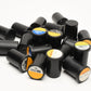 20X Plastic Black/Black lid Kodak 35mm plastic film canisters, Clean