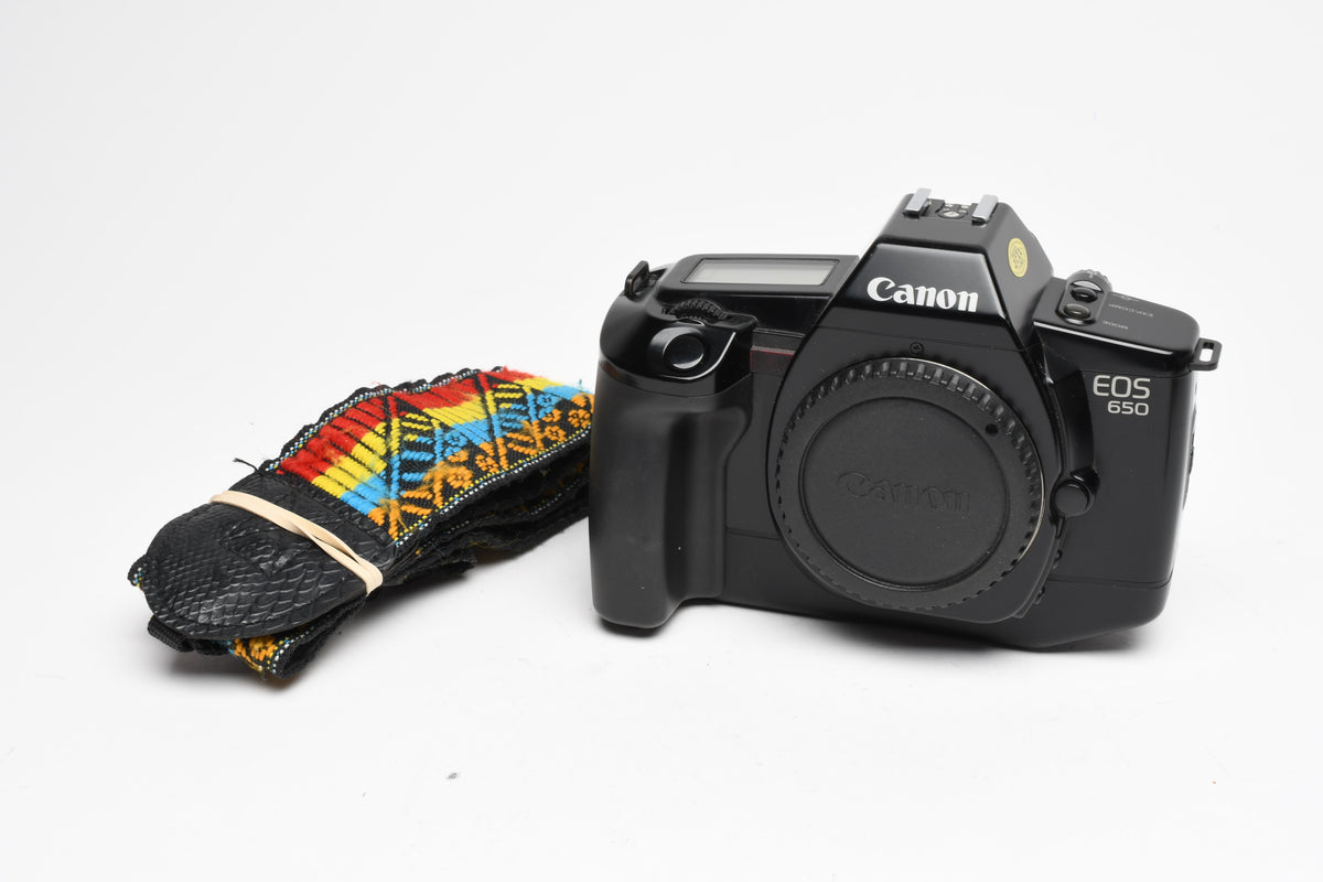Canon EOS 650 35mm SLR Body, tested, very clean, Great! w/Strap