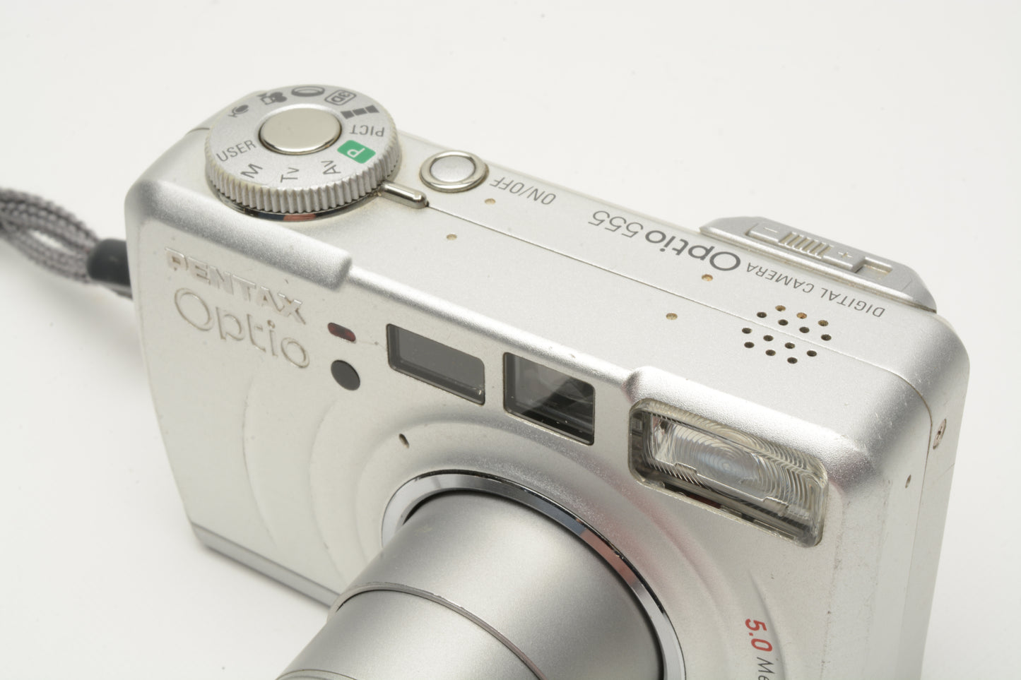 Pentax Optio 555 5MP Digital Point&Shoot camera, Tested, w/Case