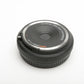 Olympus 9mm f8 fisheye wide pancake lens, cap, very clean, Micro 4/3 Mount