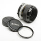 Nikon Nikkor-P 55mm f3.5 Ai Micro Lens, Clean & Sharp + UV