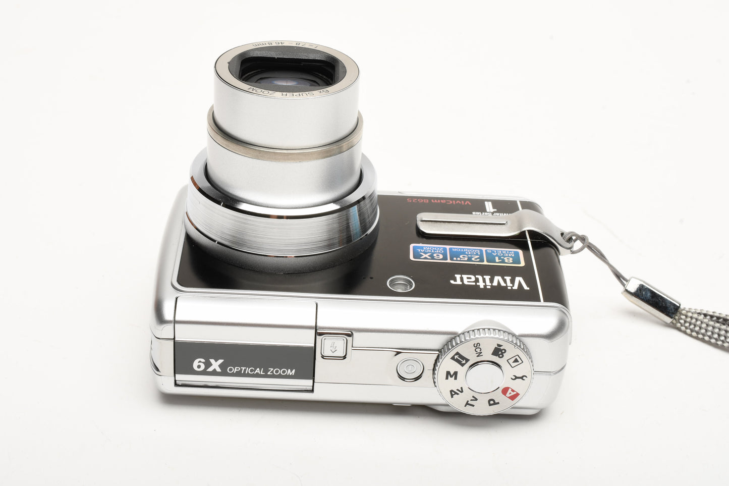 Vivitar Vivicam 8625 8.1MP Digital Point&Shoot Camera (Gray), Tested, Boxed