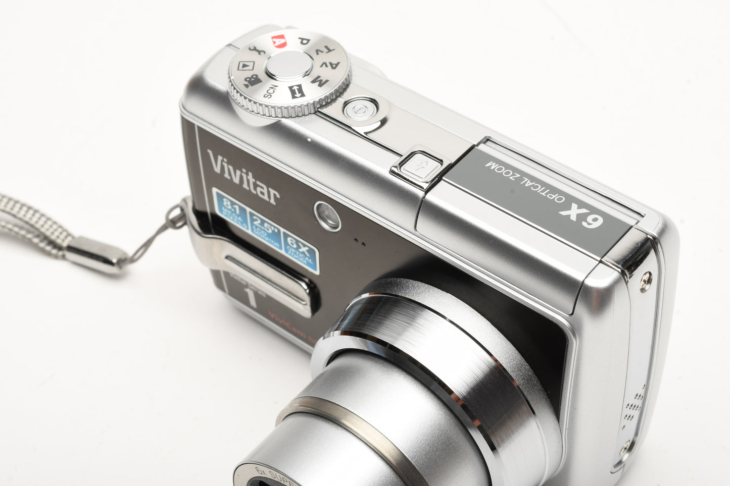 Vivitar Vivicam 8625 8.1MP Digital Point&Shoot Camera (Gray), Tested, Boxed