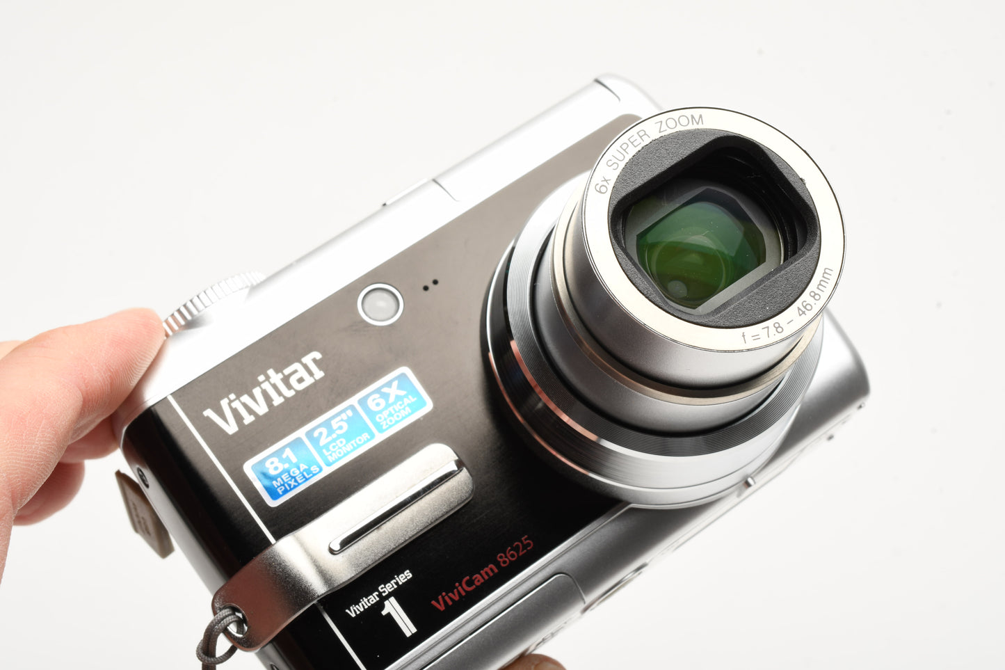 Vivitar Vivicam 8625 8.1MP Digital Point&Shoot Camera (Gray), Tested, Boxed