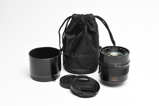Panasonic Leica DG Nocticron 42.5mm f1.2 ASPH. POWER O.I.S., Hood, Mint- USA
