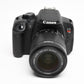 Canon EOS Rebel T5i DSLR w/18-55mm f3.5-5.6 IS STN zoom, 33K Acts